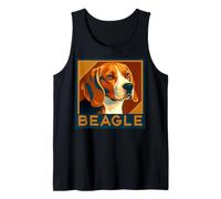 Beagle Classic Retro Portrait Tank Top