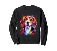 Beagle Colorful Dog Portrait Sweatshirt