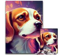 Beagle Colorful Jigsaw Puzzle 1000 Pieces Jigsaw Puzzles for Adults Educational Brain Teaser Artistic HomeOffice Decor 14 Age 1000 PCS(38x26cm)