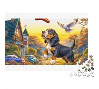 Beagle Colourful Beagle by Old Mill 1000 Pieces Jigsaws Adults And Children Fun Activity for Rainy Days 70x50cm/1000pcs