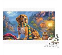 Beagle Colourful Beagle in Golden Glow 1000 Pieces Jigsaws Adults The Impossible Challenge Home Activity 52x38cm/1000pcs