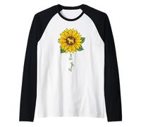Beagle Dad Sunflower Beagle Lover Gifts Dog Daddy Raglan Baseball Tee