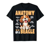 Beagle Design Anatomy of A Beagle Dog Lover T-Shirt