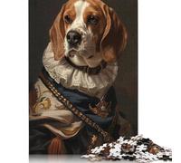 Beagle Dog Animal Pet Puzzle for Adults And Teenagers 500 Pieces Wooden Puzzles for Adults Educational Puzzle 500pcs (52x38cm)