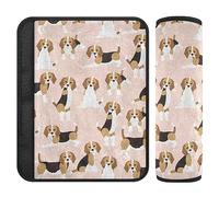 Beagle Dog Brown Strap Covers Covers Shoulder Pads for Kids Seat Shoulder Protector Cushion for Boys Girls 2 Pack 6.5 * 6.5in