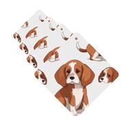 Beagle Dog Car Air Freshener Cards Set of 4 Pieces Long Lasting Hanging Scented Cards Auto Aromatherapy Tablets Personalized Car Fresheners Gifts for Men Women - Lavender Scent