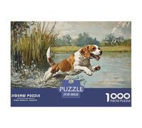 Beagle Dog Jigsaw 1000 Piece Challenge Game for Adults,Natural Ecology Impossible Jigsaw Puzzles 1000 Pieces Educational Game Home Decoration 38x26cm/1000pcs