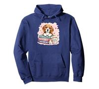 Beagle Dog Moms Coffee and Books Cute Readers Pullover Hoodie