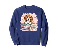 Beagle Dog Moms Coffee and Books Cute Readers Sweatshirt