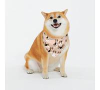 Beagle Dog On Brown Dog Bandanas Cute Soft Cotton Puppy Cat Scarfs Washable Daily Handkerchief Comfortable Gifts,Adjustable Accessories - Xx-Large