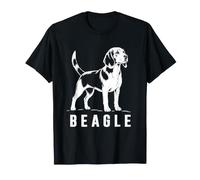 Beagle Dog Outline Loyal Hound Canine Lover T-Shirt