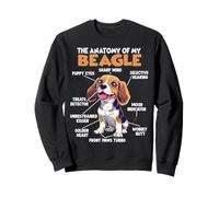 Beagle dog owner T Beagle anatomy walking Sweatshirt