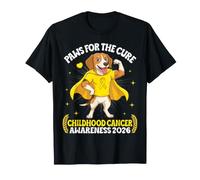 Beagle Dog Paws for The Cure Childhood Cancer Awareness 2026 T-Shirt