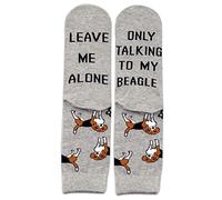 Beagle Dog Pet Lover Socks Leave Me Alone Only Talking To My Beagle Today Socks Gift for Dog Lover (U.Beagle)