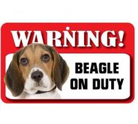 Beagle Dog Pet Sign - Laminated Card