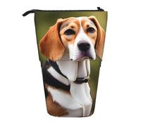 Beagle Dog Print Pencil Case Large Capacity Supplies Office Organizer Storage Stationery Pens Bag