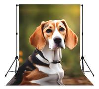 Beagle Dog Print Photo Studio Background 5x7ft Soft Photo Backdrop Curtain For Studio Content Creator Equipment