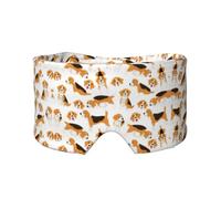 Beagle Dog Printed Sleeping Blindfold, Padded Ear Warmer Mask, Adjustable Head Wrap, for Deep Relaxation