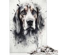 Beagle Dog Puppy Love Puzzle Jigsaws 500 Pieces for Adults Puzzle Jigsaws for Adults Relax Puzzles Games 500pcs (52x38cm)
