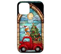 Beagle Dog Red Truck Christmas Holiday Art Case for iPhone 12/12 Pro