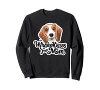 Beagle Dog Whisker Kisses for Mom Cute Pet Lover Sweatshirt