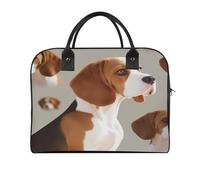 Beagle Doggy Laptop Tote Bag Casual Travel Handbag Multi Pocket Shoulder Bags for Work Travel