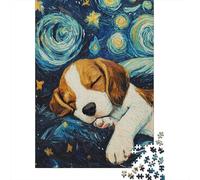 Beagle Dogs 500 Piece Jigsaw Puzzles for Adults | | Family Fun Jigsaws Puzzles for Adults Gifts Intellectual Games 500pcs (52x38cm)