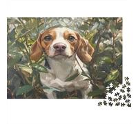 Beagle Dogs Jigsaw Puzzles for Adults 1000 Piece Jigsaw Puzzles for Adults Kids Learning Educational Toys Family Games Christmas Birthday GiftsPremium & Durable for Stress Relief 1000pcs (75x50cm)