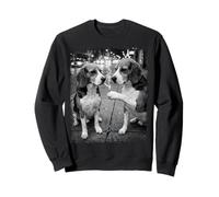 Beagle Dogs Smoking Cigarette Urban Street Art Sweatshirt