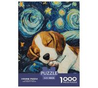 Beagle Dogs1000Piece JigsawPuzzlesanimal KidsforAdult Colourful LargePiecePuzzles Age12+byth EducationalGame Uncover The Puzzle 38x26cm/1000pcs