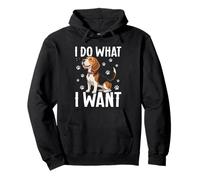 Beagle I Do What I Want Cute Beagle Design Dog Pullover Hoodie