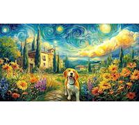 Beagle-in-a-picturesque-village Recycled Paper Jigsaw Puzzle 1000 Pieces Great Gift Idea Educational Games for Women, Gifts for Men Beautiful Decoration Puzzle 70x50/1000pcs