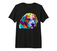 Beagle in Colorful Pop Art Design for Dog Owners Premium T-Shirt