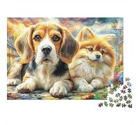 Beagle in Town 1000Pc Jigsaw Puzzle Highly Playable Puzzle Perfect for Family Puzzle Nights, Adults & Kids 70x50cm/1000pcs