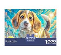 Beagle Jigsaw Puzzle for Adults And Teenagers, Impossible 1000 Piece Puzzle, Mindfulness & Family Fun Activity, Challenging Puzzle Game 38x26cm/1000pcs