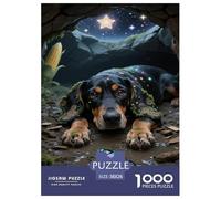 Beagle Jigsaw Puzzles for Adult The Impossible Challenge 1000 Piece Difficult Hard Jigsaw Puzzles for Man And Woman with Letters on Back 38x26cm/1000pcs