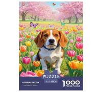 Beagle Jigsaw Puzzles for Adult The Impossible Challenge 1000 Pieces Difficult Hard Jigsaw Puzzles for Man And Woman with Letters on Back 38x26cm/1000pcs