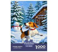 Beagle Jigsaw Puzzles for Adults Educational Game The Impossible Challenge 1000 Piece Difficult Hard Jigsaw Puzzles for Man And Woman with Letters on Back 38x26cm/1000pcs
