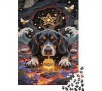Beagle Jigsaw Puzzles Puzzles for Adults Kids. 1000 Pieces Mystical Cave Great Gifts Challenge Toy Educational Game Home Decoration for Educational Games Gifts 1000pcs (75x50cm)