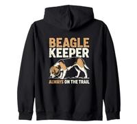 Beagle Keeper Always On The Trail Dog Lover Zip Hoodie