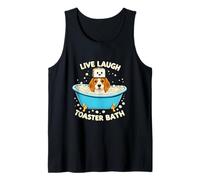 Beagle Live Laugh Toaster Bath Tank Top