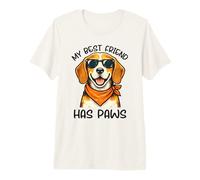 Beagle My Best Friend Has Paws Dog Lover Cute Graphic Premium T-Shirt