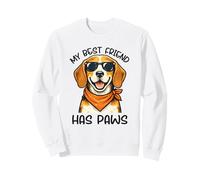 Beagle My Best Friend Has Paws Dog Lover Cute Graphic Sweatshirt