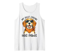 Beagle My Best Friend Has Paws Dog Lover Cute Graphic Tank Top