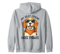 Beagle My Best Friend Has Paws Dog Lover Cute Graphic Zip Hoodie