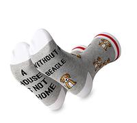 Beagle Owner Gifts A House Is Not A Home Without A Beagle Socks Dog Lover Gifts for Women Men Beagle Mom Dad Pet Owner Rescue Gifts