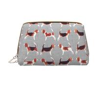 Beagle Patterns Makeup Organizer, Travel-Friendly Toiletry Pouch for Cosmetics, Skincare, Accessories