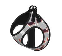 Beagle Patterns Print Adjustable Harness Leash Set For Cats And Dogs, Soft Breathable Kitten Puppy Mesh Vest With Reflective Design, Escape-Proof Lead For Small Pets Walking Training
