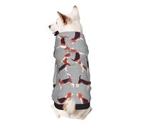 Beagle Patterns Print Dog Hoodie Sweatshirt For Small Dogs, Warm, Soft And Breathable Pet Clothes, Easy To Wear Jumper For Winter And Fall Warm