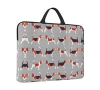 Beagle Patterns Print Protective 14 Inch Laptop Case,Laptop Sleeve With Handle Compatible,Carrying Computer Bag